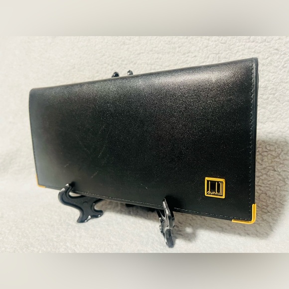 Dunhill Black Leather Long Wallet - Picture 2 of 12